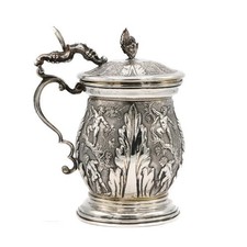 Silberkrug Deckelhumpen