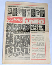 Fuwo Sonderausgabe 1971/72 DDR Oberliga Fußball Sportecho Dynamo FCM FCV FCK HFC