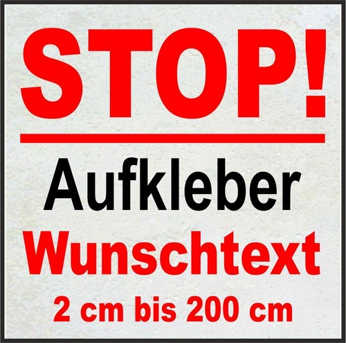 Wunschtext aufkleber - wunschtext,
