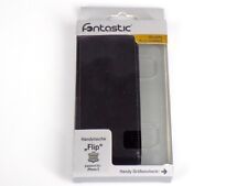 Fontastic Flip Schutz Hülle Case Cover Schwarz Leder für Apple iPhone 5, 5s