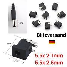DC Steckverbinder Hohlbuchse Hohlstecker 5,5x2,1 2.5mm Adapter Einbaubuchse DC