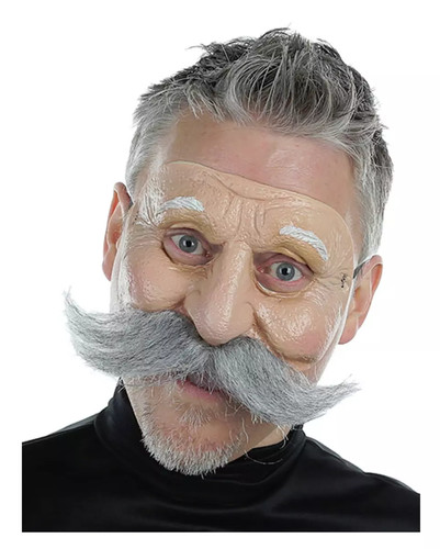 Lustige opa gesichtsmaske mit - lustige,