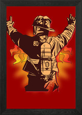 Gerahmtes Wandbild Ritter in