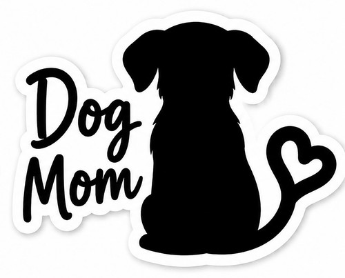 Aufkleber dog mom sticker - aufkleber,