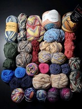 Sockenwolle - Reste  ,  4 - fach, hochwertige Marken , 820g , (6)