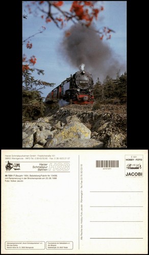 Wernigerode dampflok 7231 - wernigerode, 99