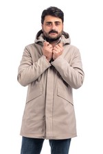 Herren Daunenjacke lang