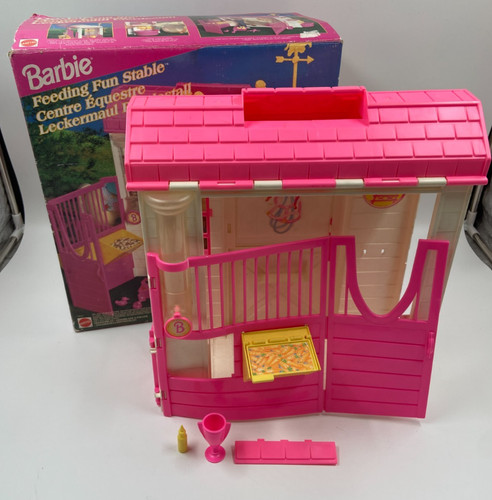 Barbie feeding fun - barbie, stable