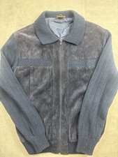 Majestic Lederjacke Blau in M