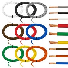 5-100m FLRY Fahrzeugleitung 0,35mm² - 2,5mm² rund Kabel Litze KFZ Stromkabel