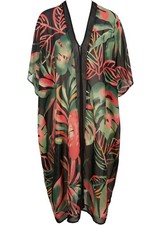 Chiffon Strand Kaftan-Kleid Gr