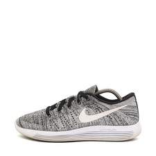 Nike Damen Lunarepic Flyknit Sneaker Grau Schwarz Weiß Low-Top Laufschuh EU 40