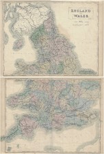 1854 - Two-sheet map of