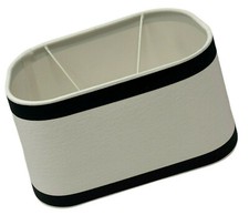 Lampenschirm weiß/schwarz