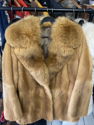 Fuchs pelz jacke großem - pelz,