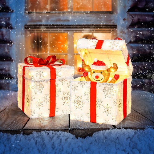 Pop geschenkbox mit rentier - pop,