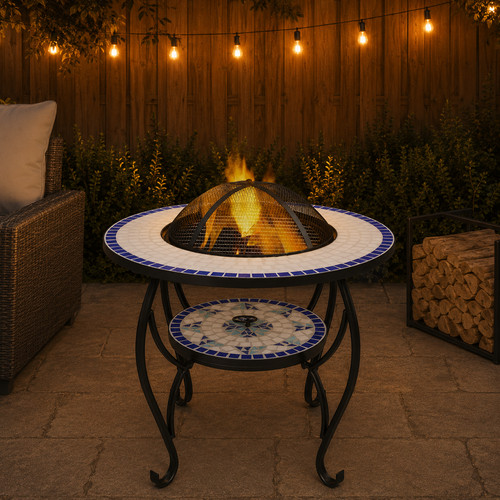 Feuertisch mosaik keramik - mosaik,