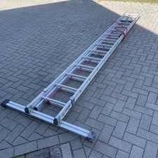 Euroline Alu-Seilzugleiter 3128815 2-teilig 2x15 Sprossen Standhöhe 6,03m