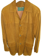 Herren Designer - Jacke aus Wildleder , Farbe mittelbraun, wenig getragen, super