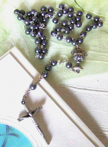 Rosenkranz perle kreuz kelch - ,