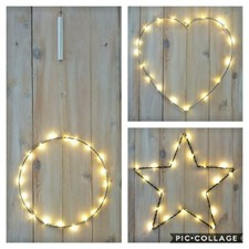 Metall Ring Herz Stern silber