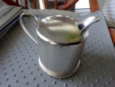 D.B.P: altes, versilbertes MILCHKÄNNCHEN mit 100% Feinsilberauflage