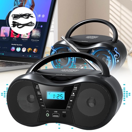 Tragbarer player boombox - tragbarer, cd