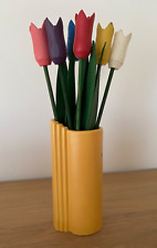 Holzblumen Tulpen aus Holz ohne Vase Blumenstrauß