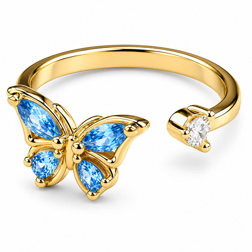 Schmetterling spinner ring - schmetterling,