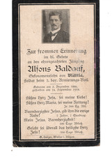 Sterbebild ,WK1 3.Bayr