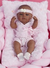 Traumhaft schöne Babypuppe aus weichem Vinyl schwarze Puppe sehr realistisch