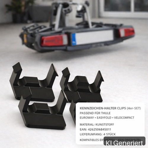 Kennzeichen halter clips - 4x,