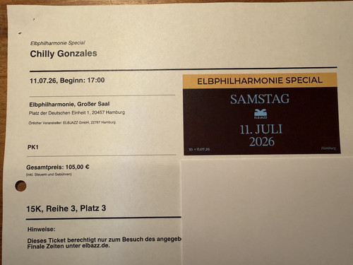 Ticket chilly gonzales - chilly,