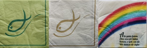 Servietten fisch grün - fisch, |