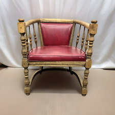 1 von 2 Gründerzeit Armlehnstuhl Art Deco Büro Massivholz Antik