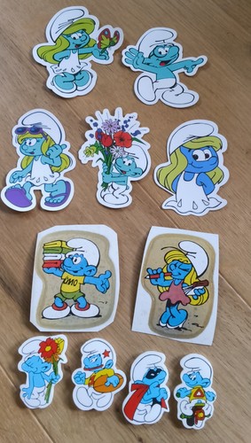 Schlumpf aufkleber abzugeben - schlumpf,