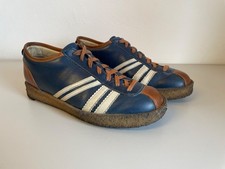  Zeha Berlin Ledersportschuh Trainer / Low / Farbe: mittelblau/offwhite/cognac