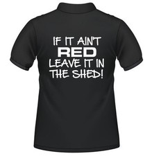 Landwirtschaft Traktor Poloshirt Slogan Fendt Massey Etui Neu Holland - IF IT AINT RED