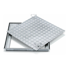 ZARGES Schachtabdeckung Abdeckung Stahl verzinkt 600 x 400 mm Außenmaß 760 x 560