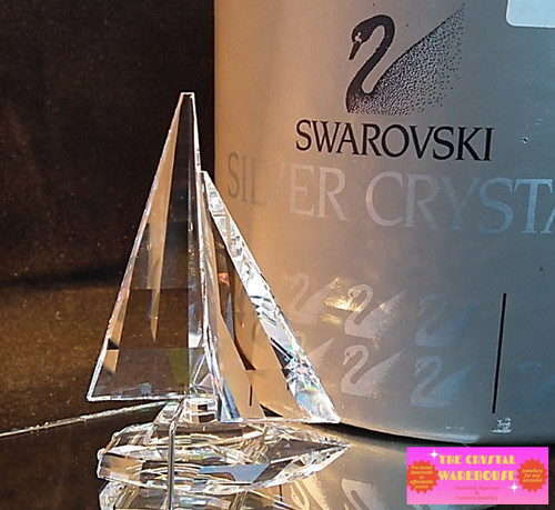Swarovski glasklar segelboot - swarovski,