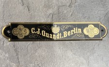 Antikes Klavierschild