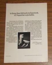 Seltene Werbung S.T. DUPONT