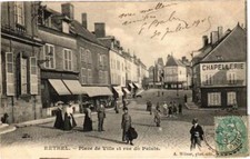 Cpa rethel place ville et - de,