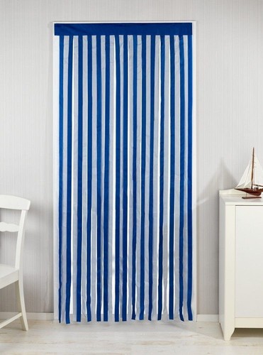 Türvorhang blau weiß - türvorhang,, 90