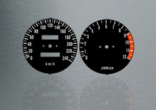 Tachoscheiben passend für Kawasaki Z1 Z1A Z1000 900 750 ohne Stop Km/h gauge Set