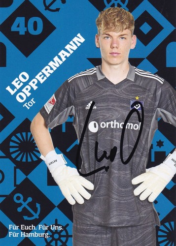 Leo oppermann autogrammkarte - leo,