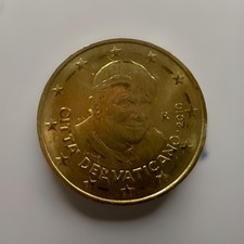 Vatikan 50 Euro Cent Münze 2010 Papst Benedikt - 2. Wahl B-Ware Weihnacht ? 