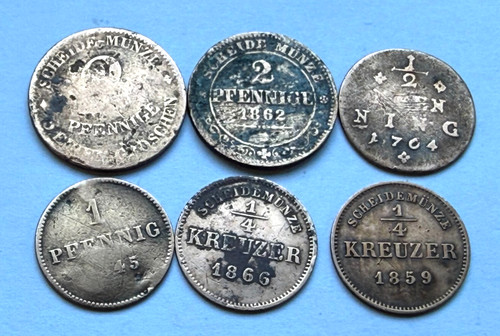 Münze uralt pfennig 1 - münze, 2