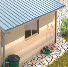 Aluminium Dachrinne 8 m Alu