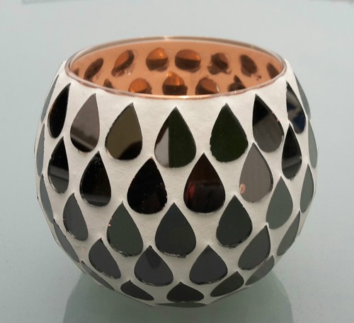 Teelichtglas mosaik teelicht - teelichtglas,